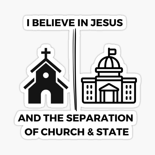 Artikel-Vorschau von Ich glaube an Jesus UND die Trennung von Kirche und Staat, designt und verkauft von CheekyGrace.