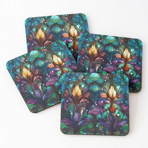 Item preview, Mardi Gras Pattern (stained glass 2) designed and sold by muskitt.