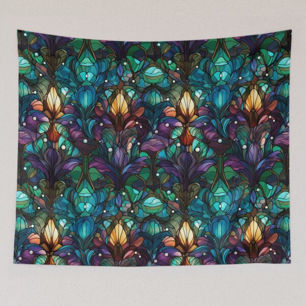 Item preview, Mardi Gras Pattern (stained glass 2) designed and sold by muskitt.
