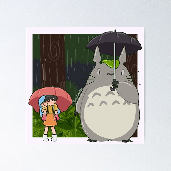 STUDIO GHIBLI: STUDIO GHIBLI TOTORO BUS STOP WOOD PANEL POSTER - Vendiloshop