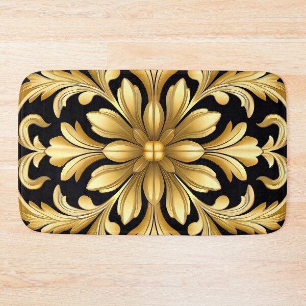 Item preview, Elegant Luxury Gold Floral Pattern designed and sold by Lamarcy.