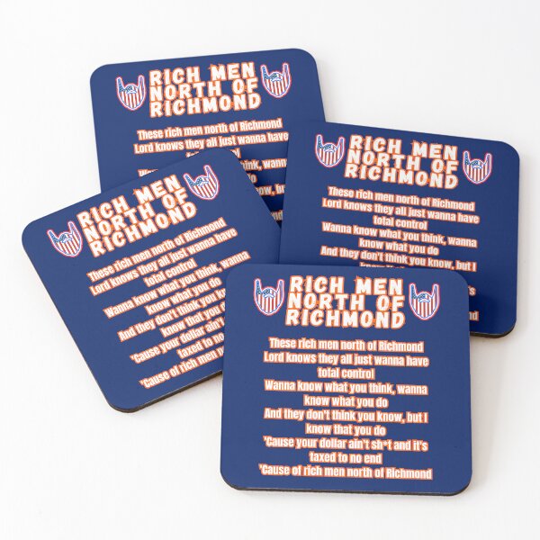 Item preview, Rich Men North Of Richmond designed and sold by WoodburyLake.