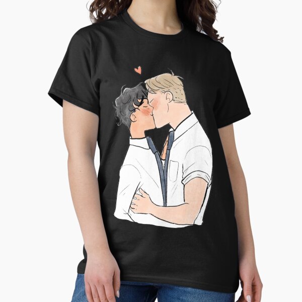 Vista previa del artículo con la obra «El beso de infarto de Nick y Charlie», diseñado y vendido por nadeyfra.