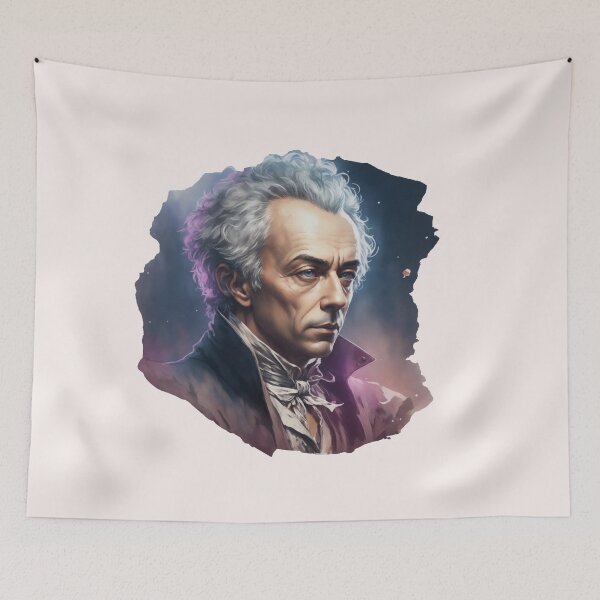 Item preview, Kant Design lll Style Philosopher Immanuel Kant Art Digital - AI Art designed and sold by StoicWarrior.