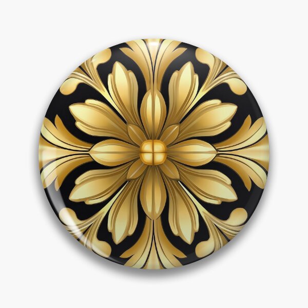 Item preview, Elegant Luxury Gold Floral Pattern designed and sold by Lamarcy.