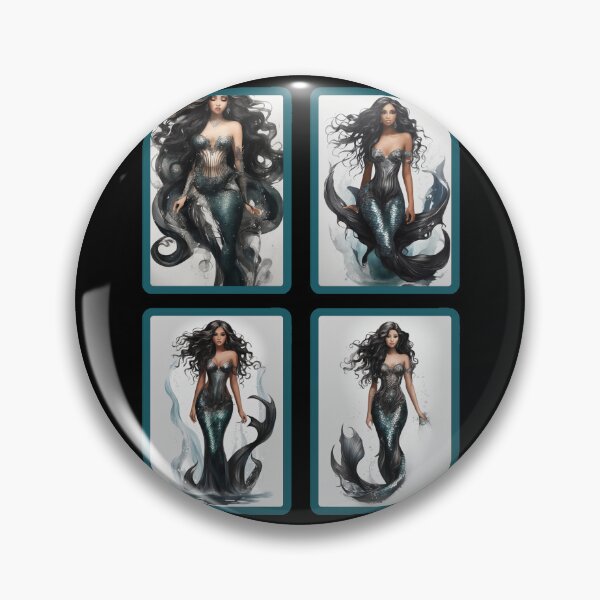 Item preview, Sirenas Beautiful Little Black Mermaids designed and sold by SirenasWorld.