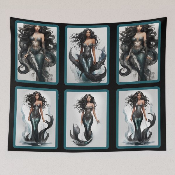 Item preview, Sirenas Beautiful Little Black Mermaids designed and sold by SirenasWorld.