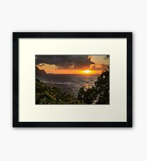 Bali Hai Sunset Framed Print