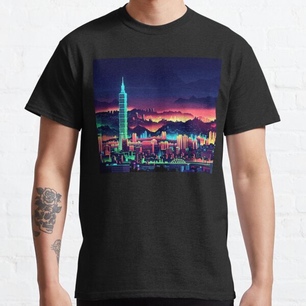 Item preview, Taiwan - Formosa - Taipei - Neon Skyline - Artistic Impressions designed and sold by TheHappyK.