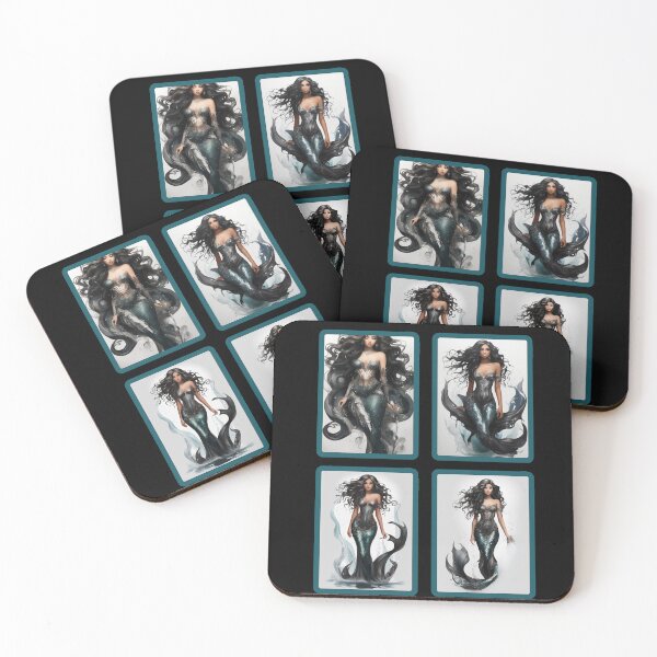Item preview, Sirenas Beautiful Little Black Mermaids designed and sold by SirenasWorld.