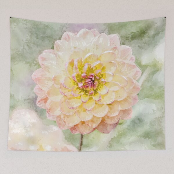 Item preview, Yellow Dahlia Flower designed and sold by Metmehome.