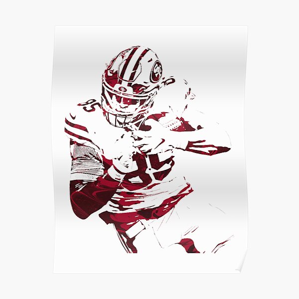 Kittle Jersey Red Poster for Sale by reevevi