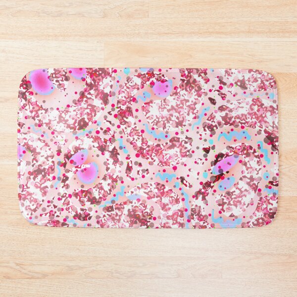 Item preview, Red pouring paint and colorful dots with digital effects designed and sold by Florvolcanica.