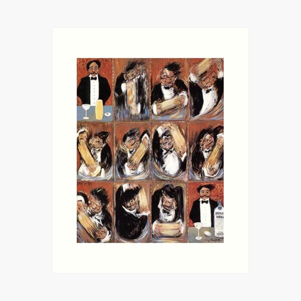 Guy Bufet - making of a great martini Art Print