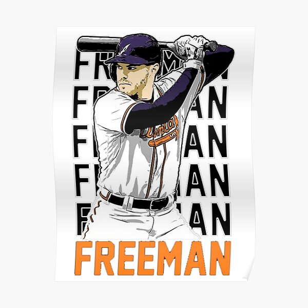 Freddie Freeman Atlanta Braves Poster Print, Baseball Player, Real Player,  Canvas Art, Freddie Freeman Decor, Posters for Wall, ArtWork SIZE 24''x32