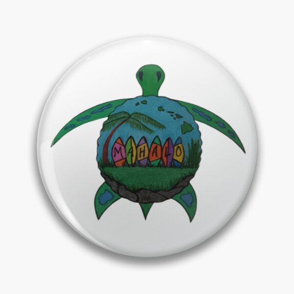 Item preview, Original Artwork By Calibrit Sea Turtle Mahalo designed and sold by calibrit.