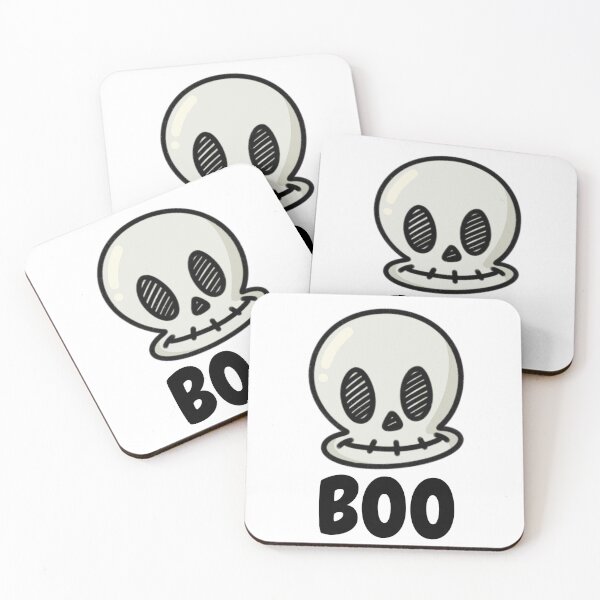 Item preview, Cute Skull Boo Halloween designed and sold by artbybiyan.