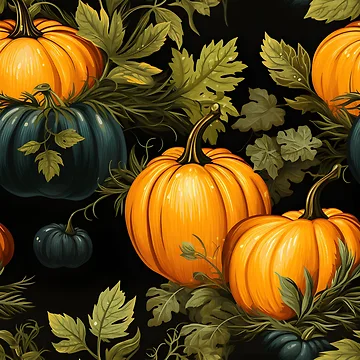 Artwork thumbnail, Pumpkin Pattern 1 by DigitalPatternx
