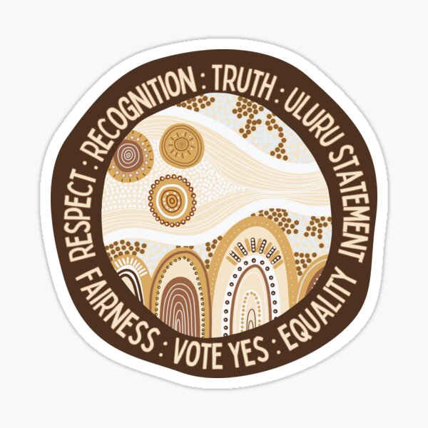 Item preview, Vote Yes - Respect Recognition Truth Uluru Statement designed and sold by DazArtDesigns.