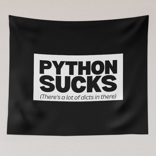 Item preview, Python sucks funny mugs designed and sold by codepuns.