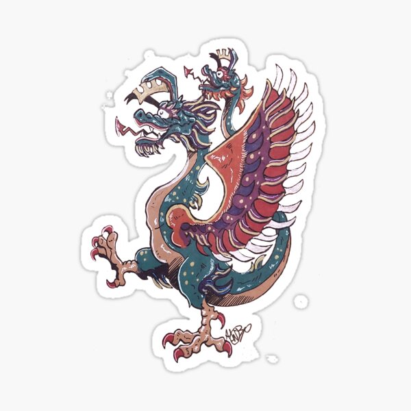 Artikel-Vorschau von Mittelalterliche Amphisbaena (Drache), designt und verkauft von Artmania3677.