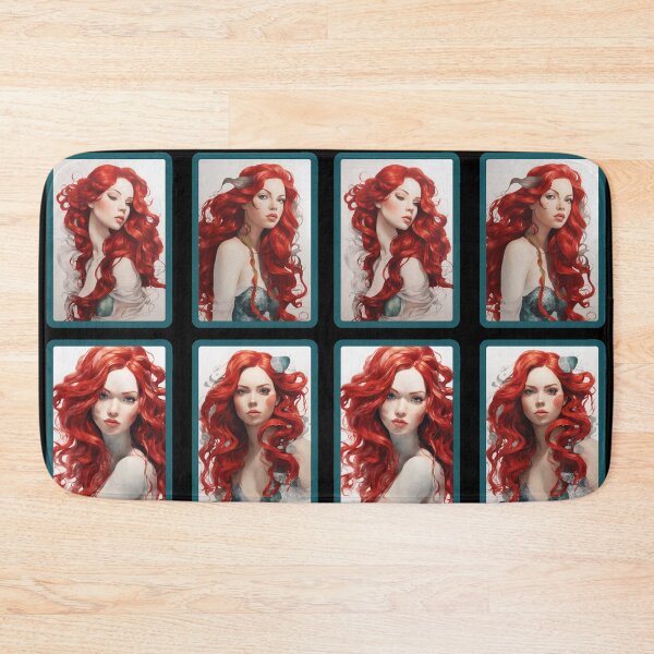 Item preview, Beautiful Little Redhead Mermaids designed and sold by SirenasWorld.