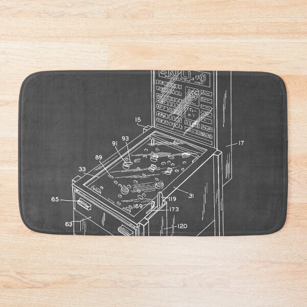 Item preview, Pinball Machine 1957 Patent Print designed and sold by BettySForthe.