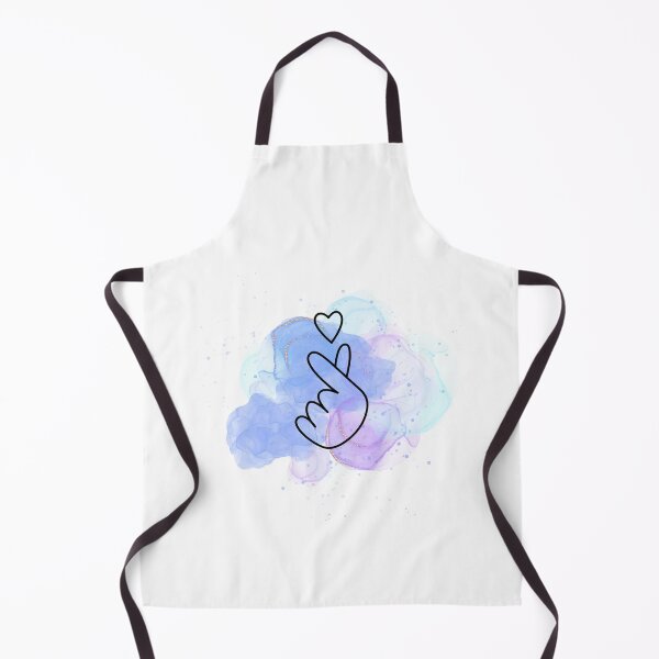 Item preview, Korean Finger Heart Blue Pastel designed and sold by Eoponest.