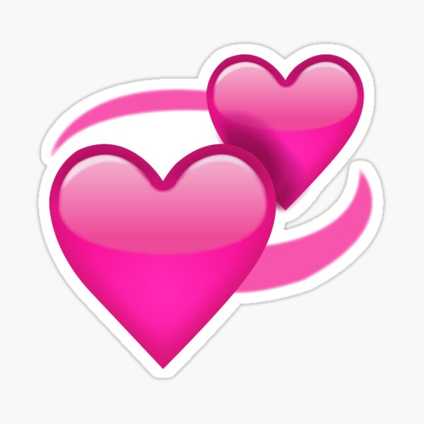 Drehende Herzen Emoji Aufkleber Sticker Von Youtubemugs Redbubble