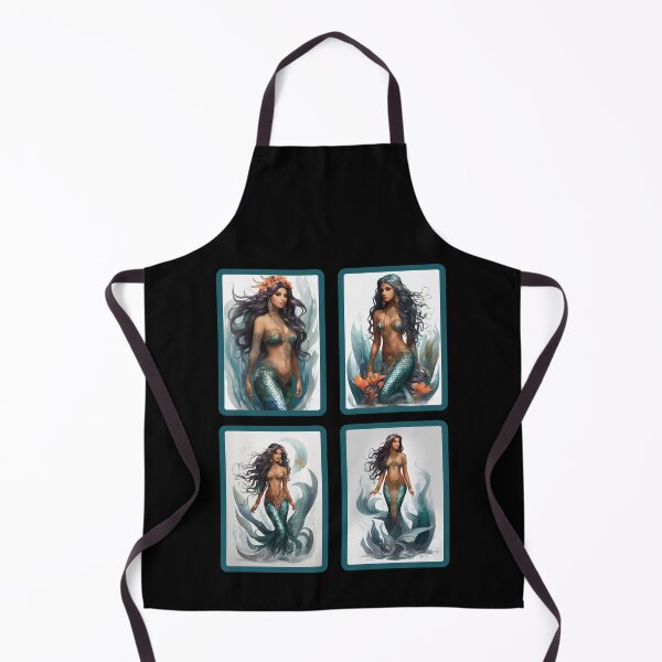 Item preview, Little Beautiful Raven Mermaids designed and sold by SirenasWorld.