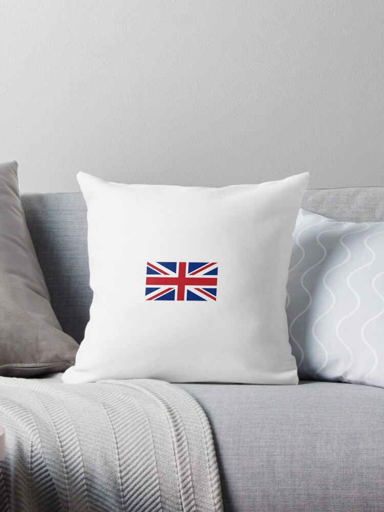 Coussin Union Jack Petit Pur Et Simple Drapeau Du Royaume Uni Grande Bretagne Drapeau Britannique Blighty Par Tomsredbubble Redbubble