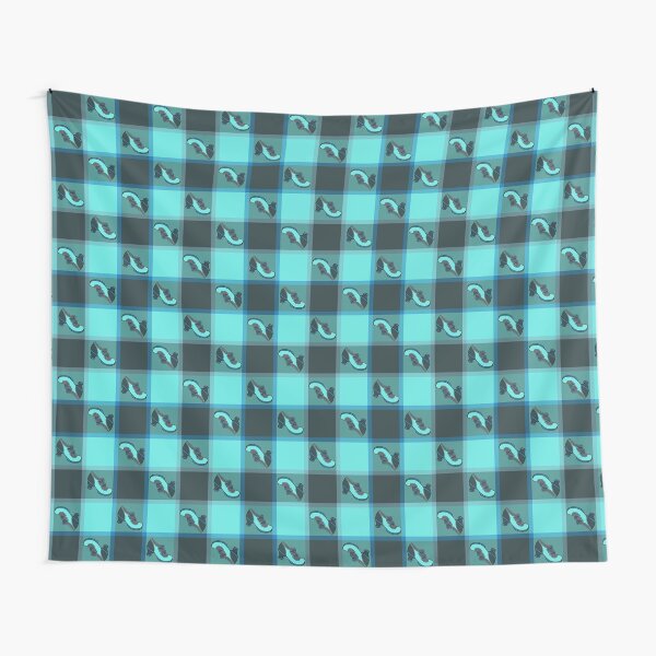 Fluevog Liz Aqua/Dark Teal Tapestry
