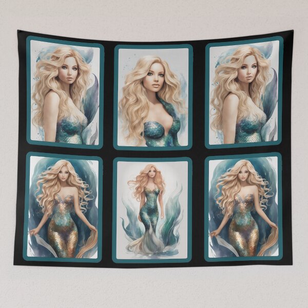 Item preview, Sirenas Blonde Beauty Little Mermaids designed and sold by SirenasWorld.