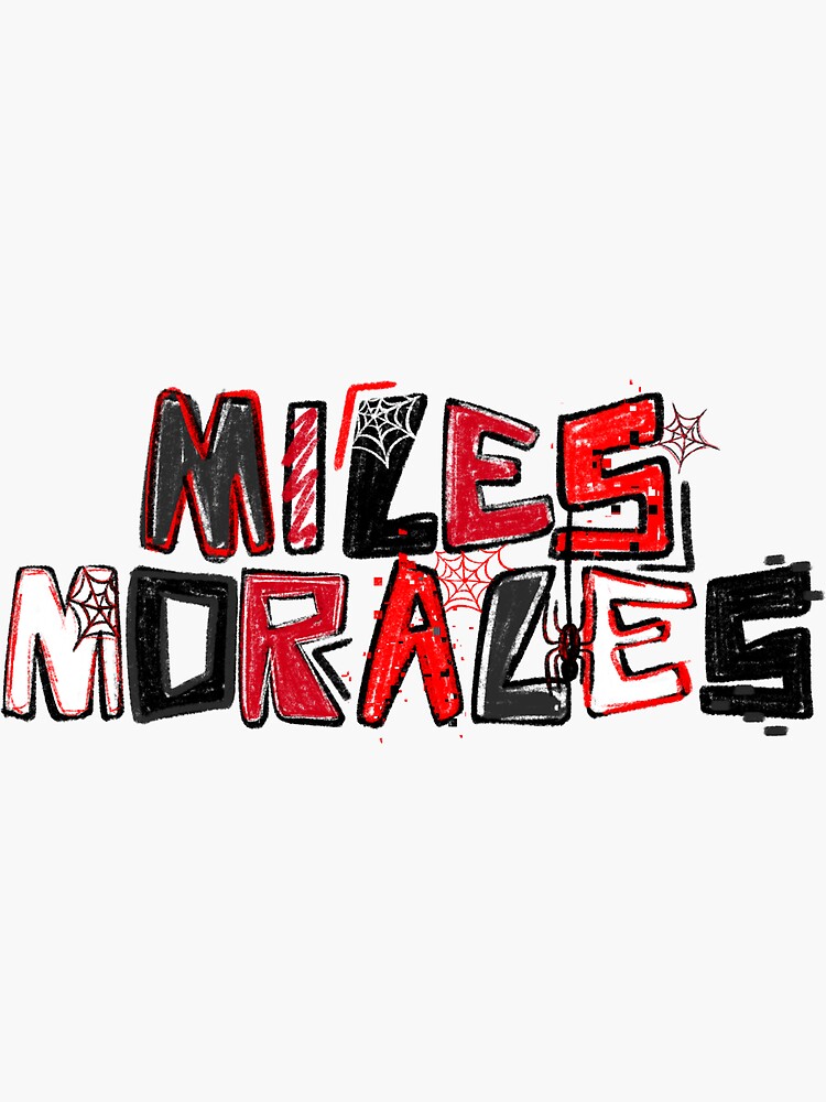 “Miles Morales Inspired Name” Sticker for Sale by NaomiesCorner | Redbubble