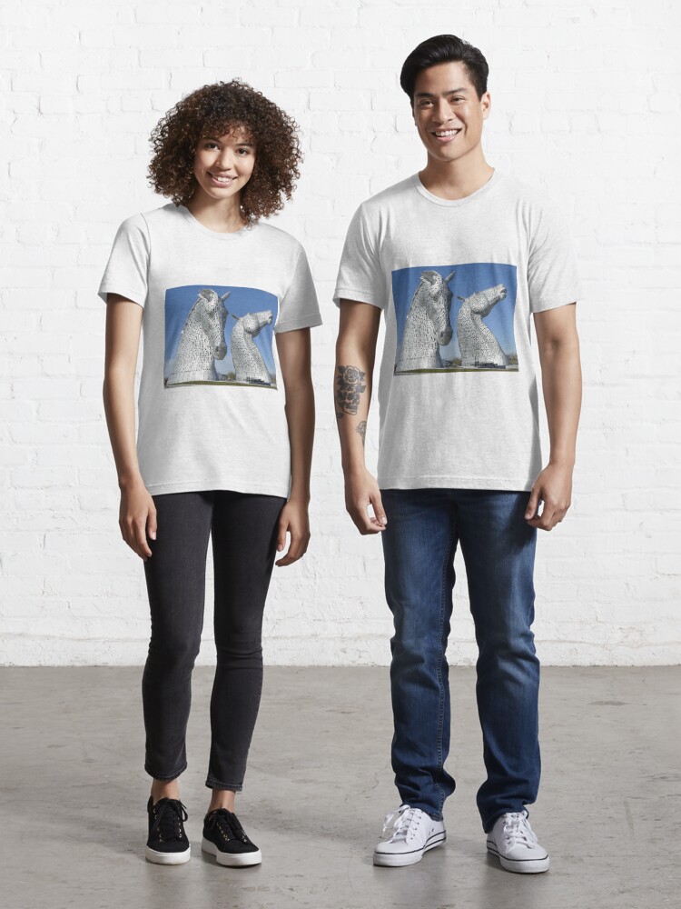 Thumbnail 1 of 7, Essential T-Shirt, The Kelpies, Helix Park , Falkirk , Scotland designed and sold by David Rankin.