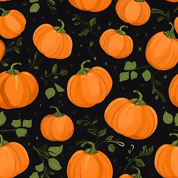 Artwork thumbnail, Pumpkin Pattern 7 by DigitalPatternx