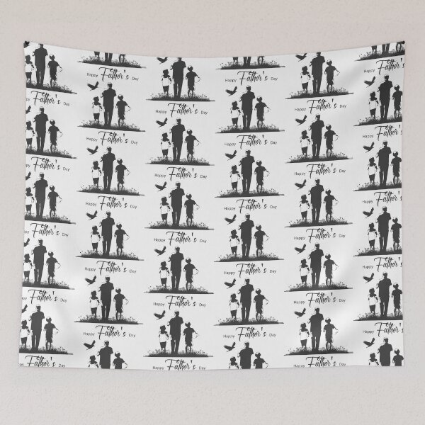 Item preview, Dad and his children, happy father ‘s day designed and sold by quanlh.