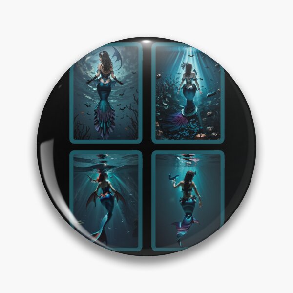 Item preview, Beautiful Little Halloween GothicMermaids designed and sold by SirenasWorld.