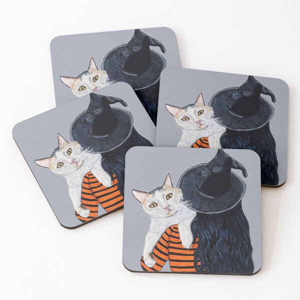 Item preview, A Witch Carrying Her Cat designed and sold by KayleeRoseArt.
