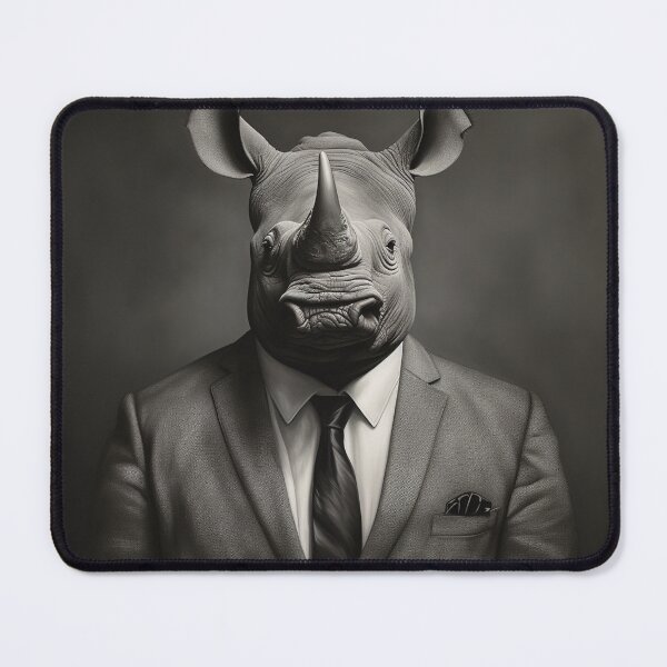 Item preview, Rhino in Business Suit Art designed and sold by redstar19.