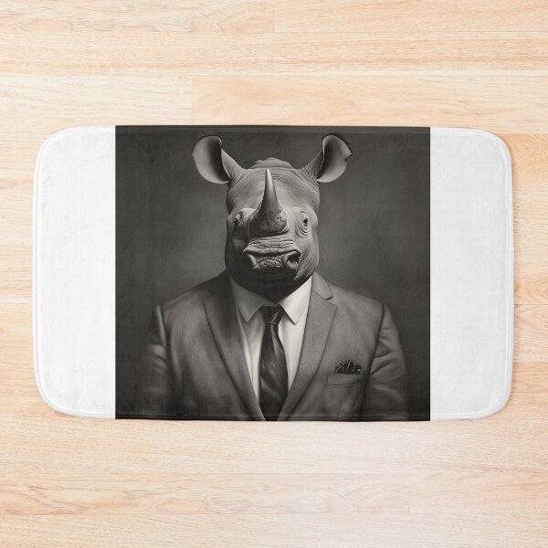 Item preview, Rhino in Business Suit Art designed and sold by redstar19.