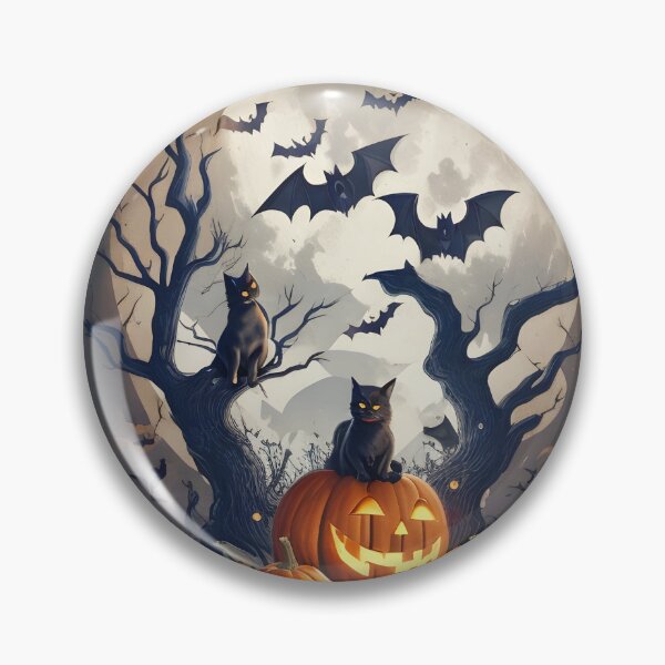 Aperçu de l'œuvre chat d'halloween créée et vendue par BOETSHIRTS.
