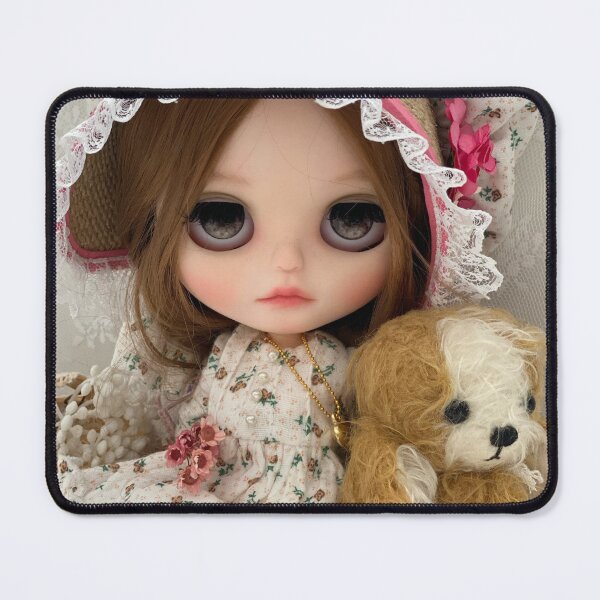 Item preview, sun bonnet Blythe Doll and pet puppy dog designed and sold by jennylovesbenny.