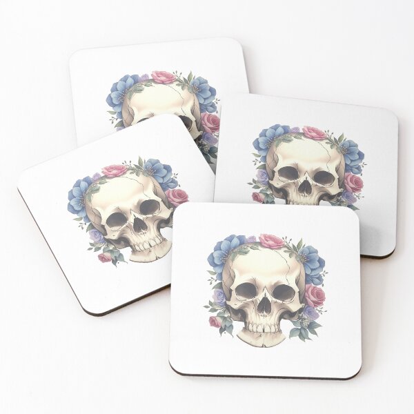 Item preview, Cute Skull With Floral  designed and sold by Emotionville.