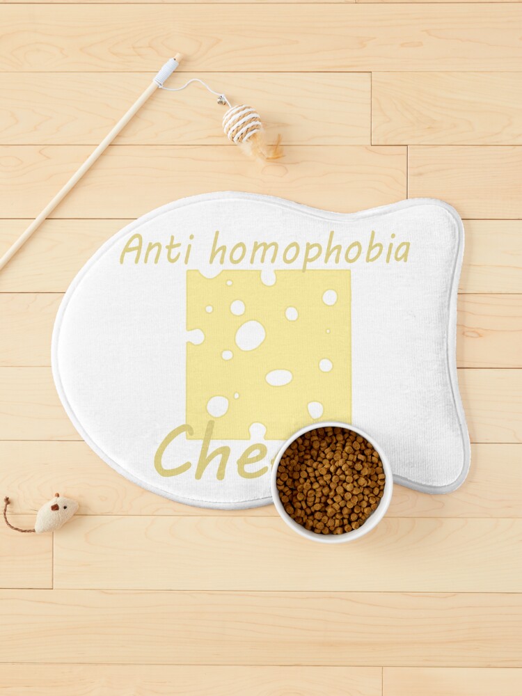 Thumbnail 1 of 5, Pet Mat, Anti homophobia cheese, Heartstopper quote, Darcy Olsson designed and sold by freja4876.