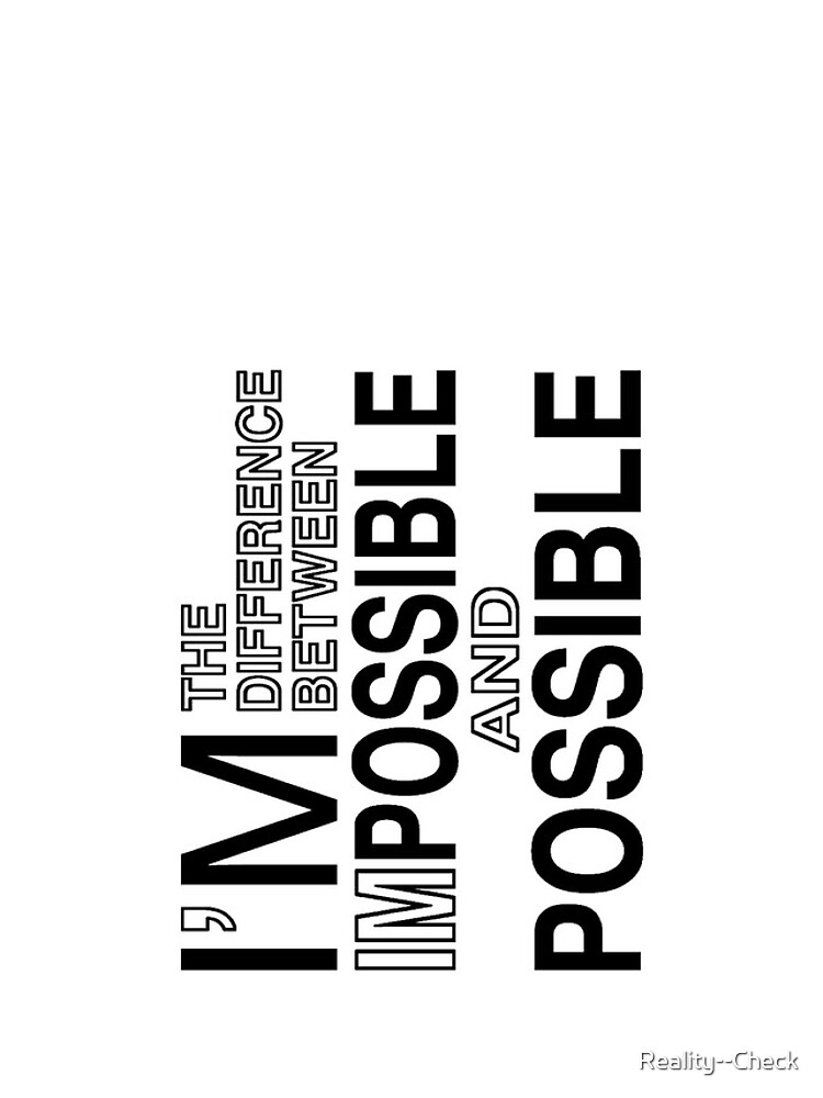 Thumbnail 4 of 4, iPhone Case, IMpossible designed and sold by Reality--Check.