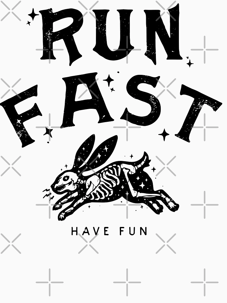 Thumbnail 4 of 4, V-Neck T-Shirt, Run Fast - Have Fun designed and sold by ThreeTreeDesign.
