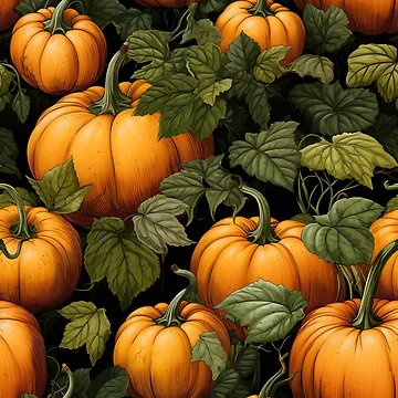 Artwork thumbnail, Pumpkin Pattern 11 by DigitalPatternx