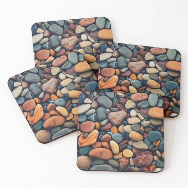 Item preview, Colored stones on the beach  designed and sold by MiraCleAI.