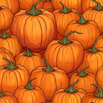 Artwork thumbnail, Pumpkin Pattern 12 by DigitalPatternx